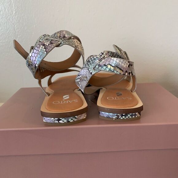 Sarto by Franco Sarto ema ankle strap leather sandal size 6 - Picture 13 of 14